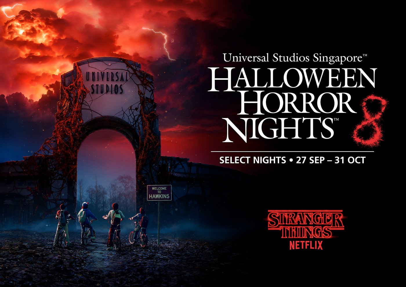 Stranger Things at USS Halloween Horror Nights 8 - Read all about it at Dejiki.com Full HHN8 Event Line-Up and Ticketing Information