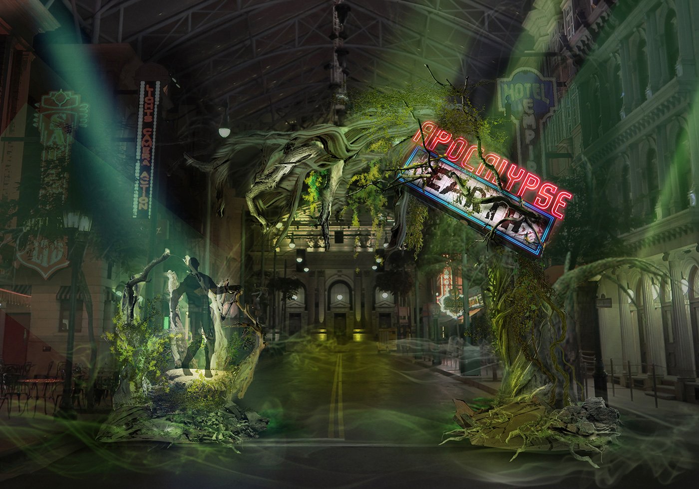 Apocalypse Earth scare zone at USS Halloween Horror Nights 8 - Read all about it at Dejiki.com Full HHN8 Event Line-Up and Ticketing Information