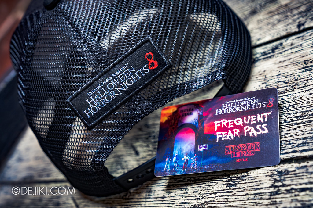 Universal Studios Singapore Halloween Horror Nights 8 / Limited Time Sale exclusive Stranger Things cap and Frequent Fear Pass
