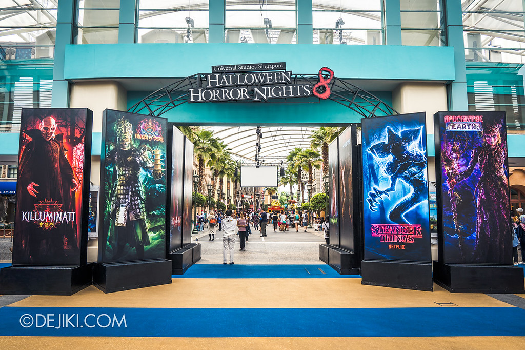 Universal Studios Singapore Halloween Horror Nights 8 - Park Entrance Icons Characters