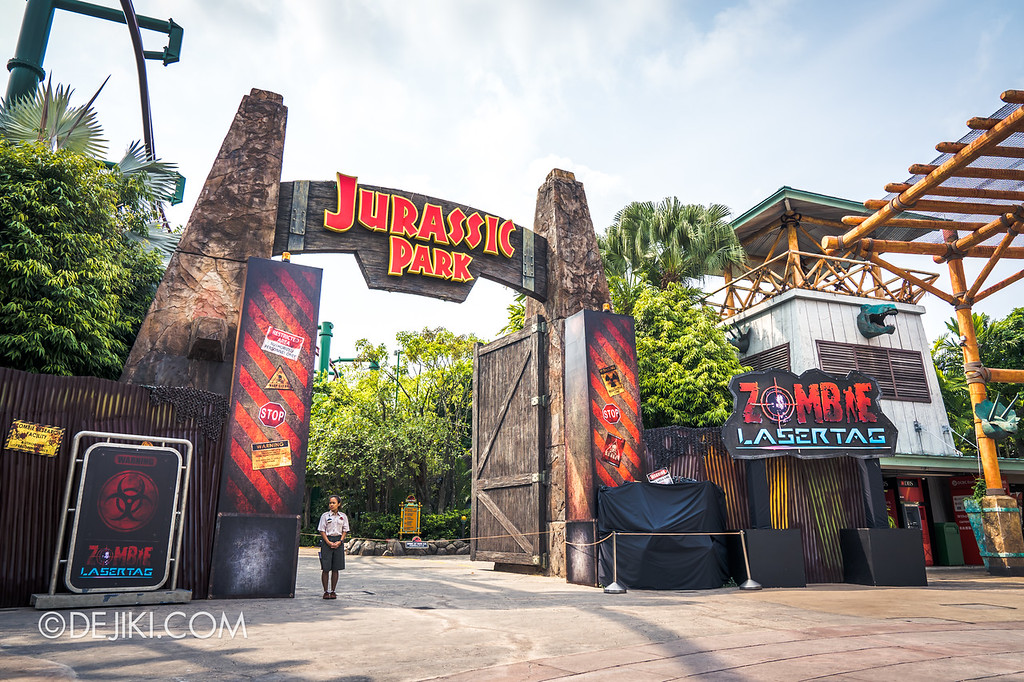 Universal Studios Singapore Halloween Horror Nights 8 / Zombie Laser Tag 2018 entrance overview