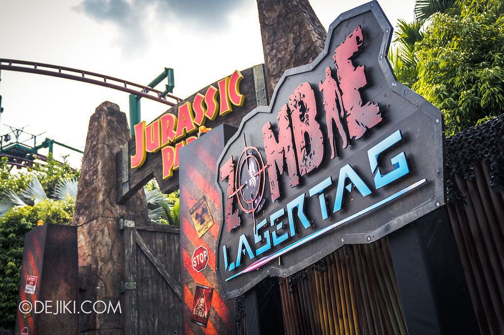 Universal Studios Singapore Halloween Horror Nights 8 / Zombie Laser Tag 2018 entrance hero