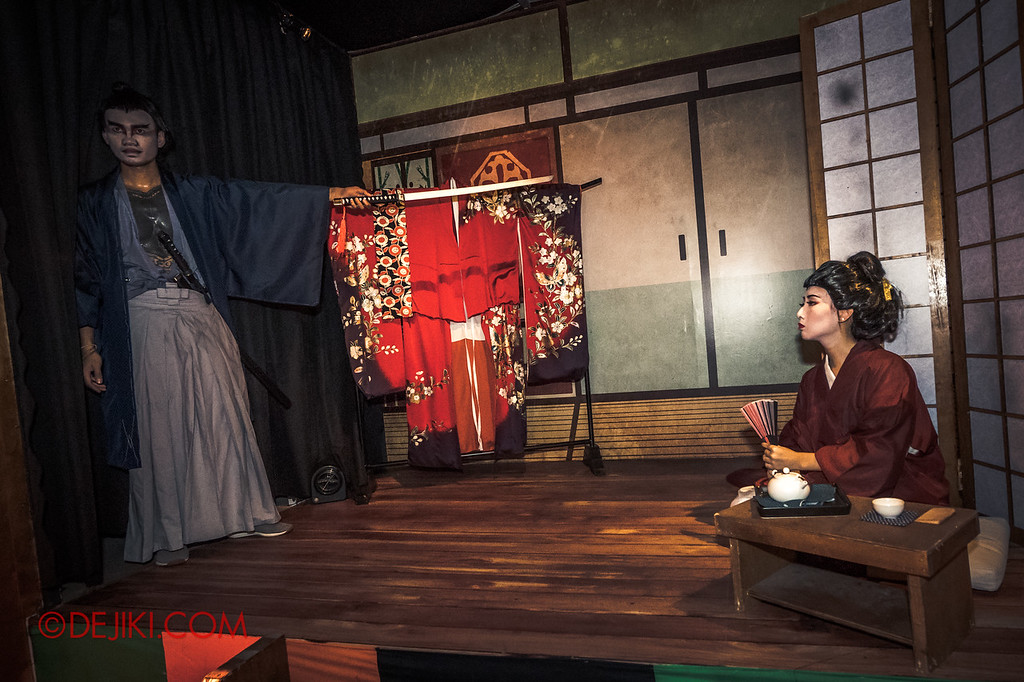 Universal Studios Singapore Halloween Horror Nights 8 - The Haunting of Oiwa haunted house tamiya iemon and lady oiwa