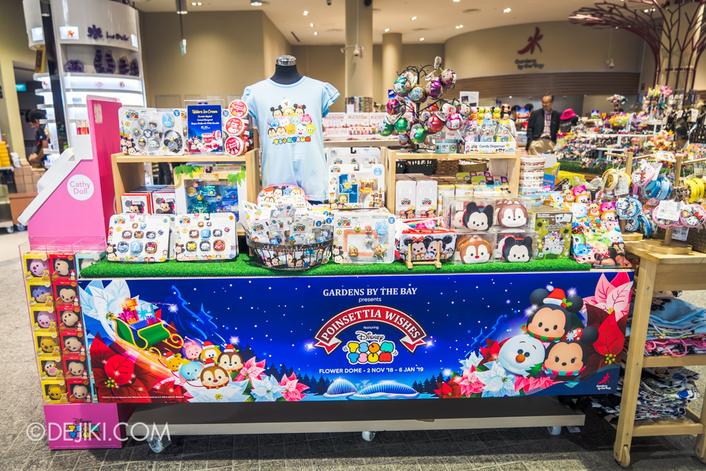 Gardens by the Bay Singapore Christmas 2018 - Poinsettia Wishes featuring Disney Tsum Tsum - Merchandise booth