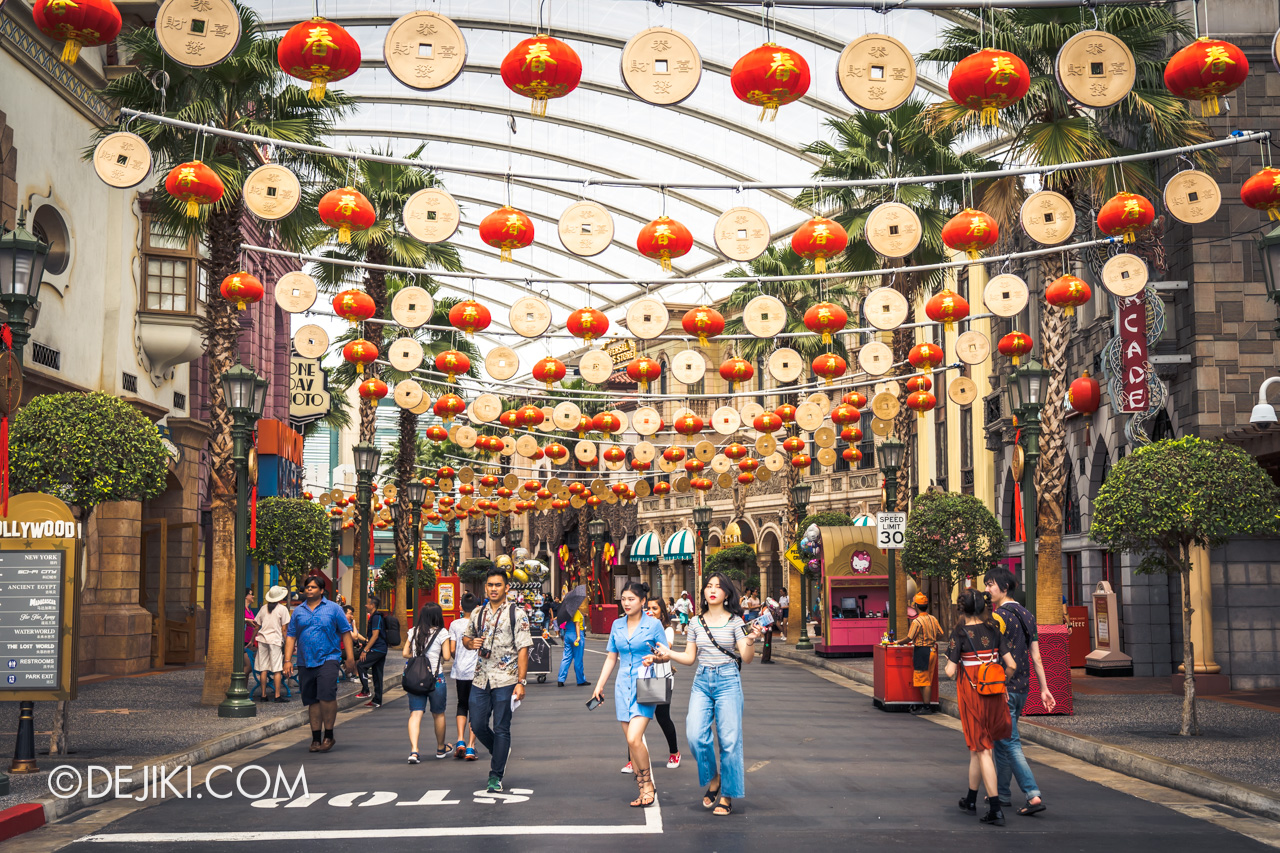 Universal Studios Singapore - Chinese New Year 2019 Hollywood festive decorations