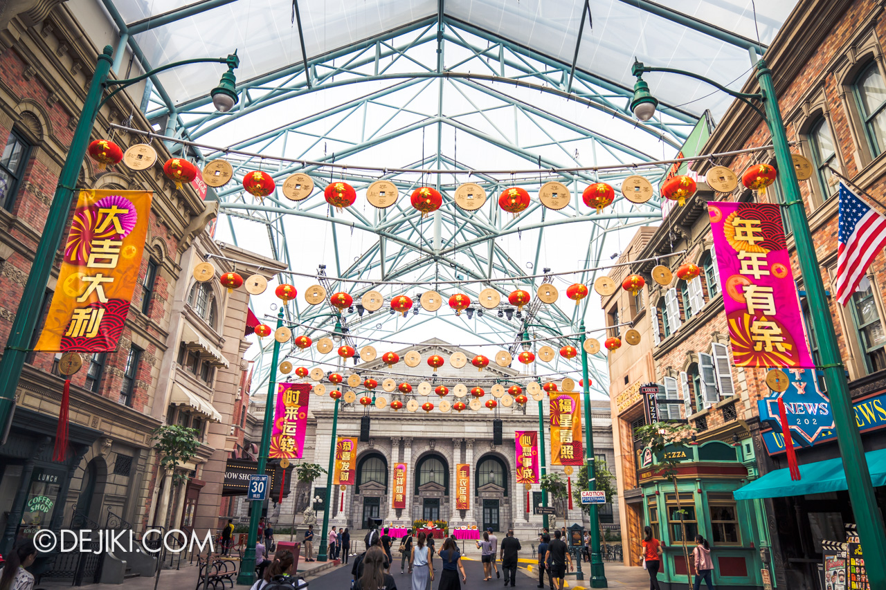 Universal Studios Singapore - Chinese New Year 2019 New York festive decorations