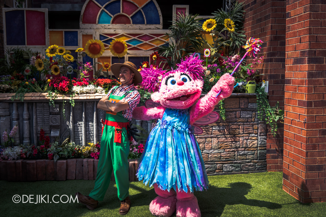 Universal Studios Singapore - Sesame Street 50 Years and Counting Celebration abby garden with matthew