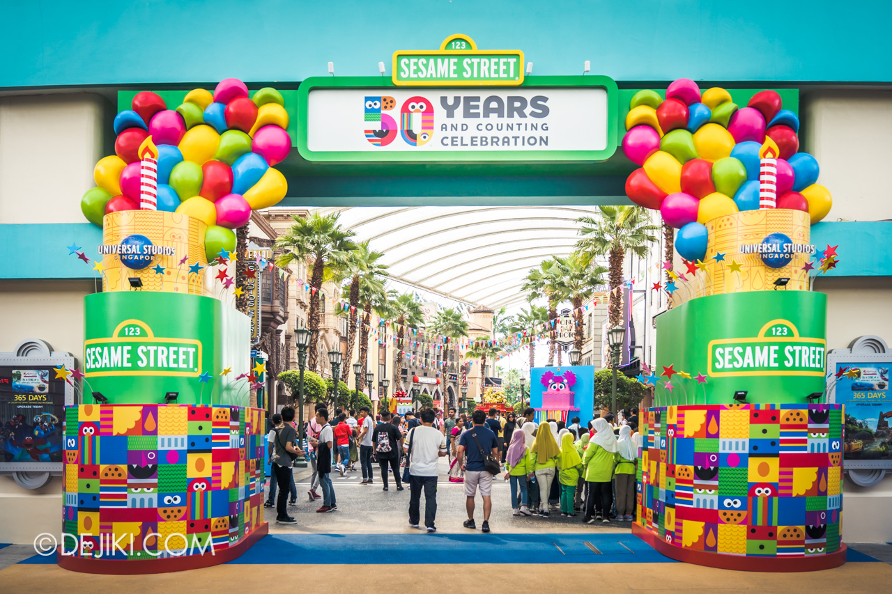 Universal Studios Singapore - Sesame Street 50 Years and Counting Celebration entrance arch