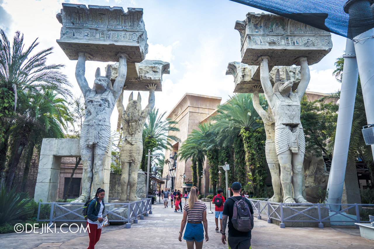 Universal Studios Singapore Ancient Egypt barrier 1