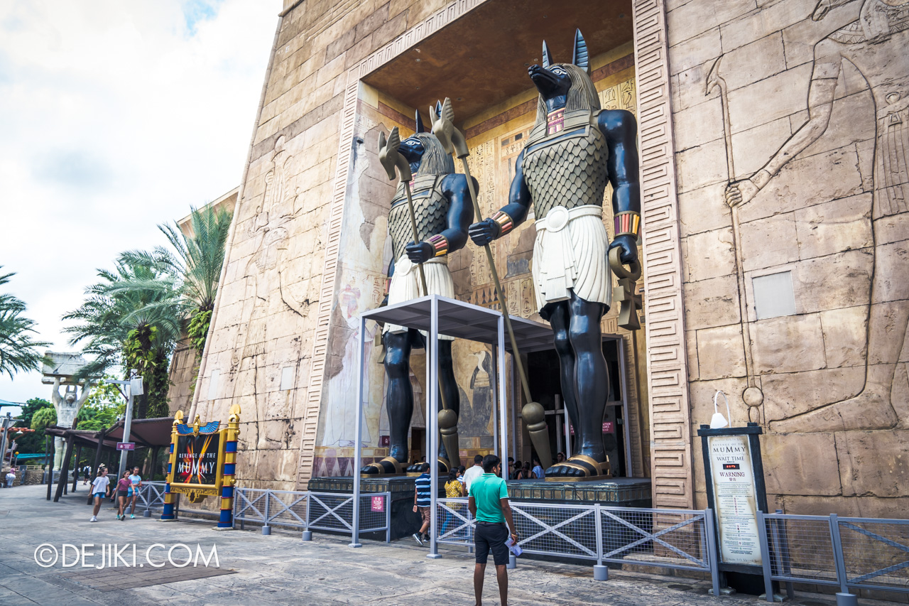 Universal Studios Singapore Ancient Egypt barrier 3 at Revenge of the Mummy