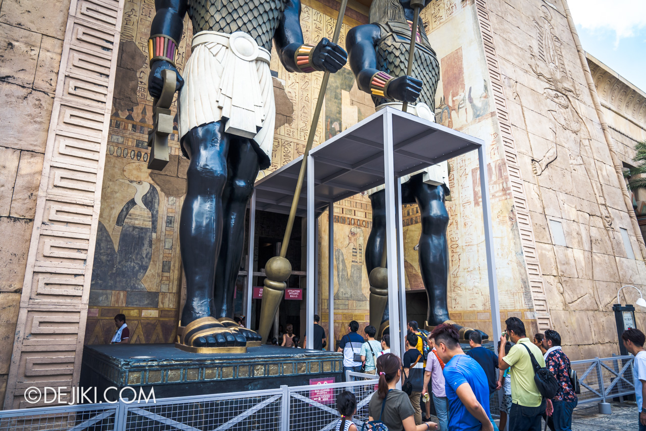 Universal Studios Singapore Ancient Egypt barrier 4 at Revenge of the Mummy