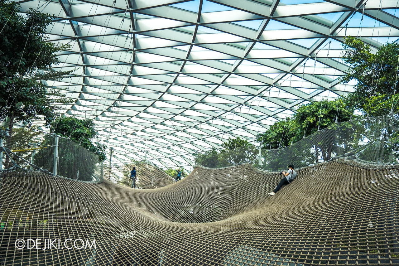 Jewel Changi Airport - Canopy Park 5 - Manulife Sky Nets Walking 6 hills