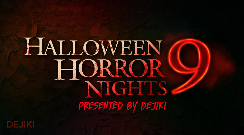 Halloween Horror Nights 9 logo by Dejiki.com Full Event Line-Up and Ticketing Information