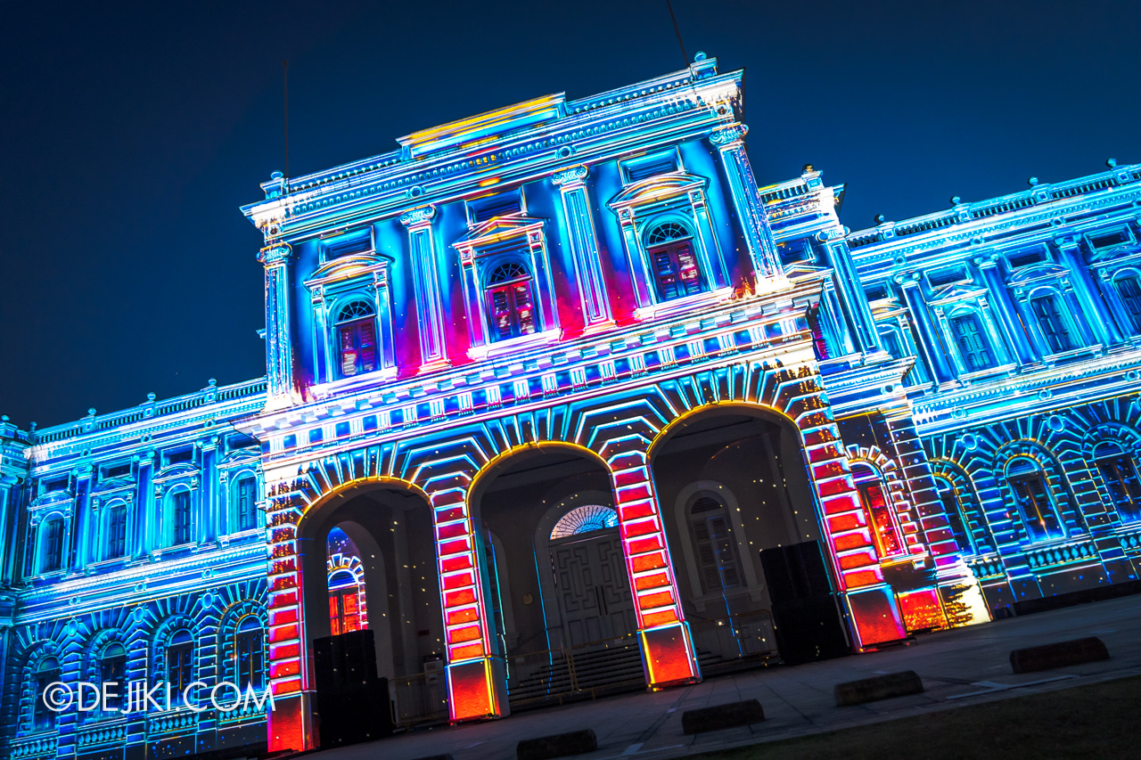 Singapore Night Festival 2019 - 01 Keep Dreaming by Spectaculaires at National Museum of Singapore glow