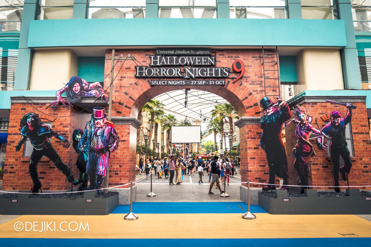 USS Halloween Horror Nights 9 Construction Update Park Entrance Arch flat