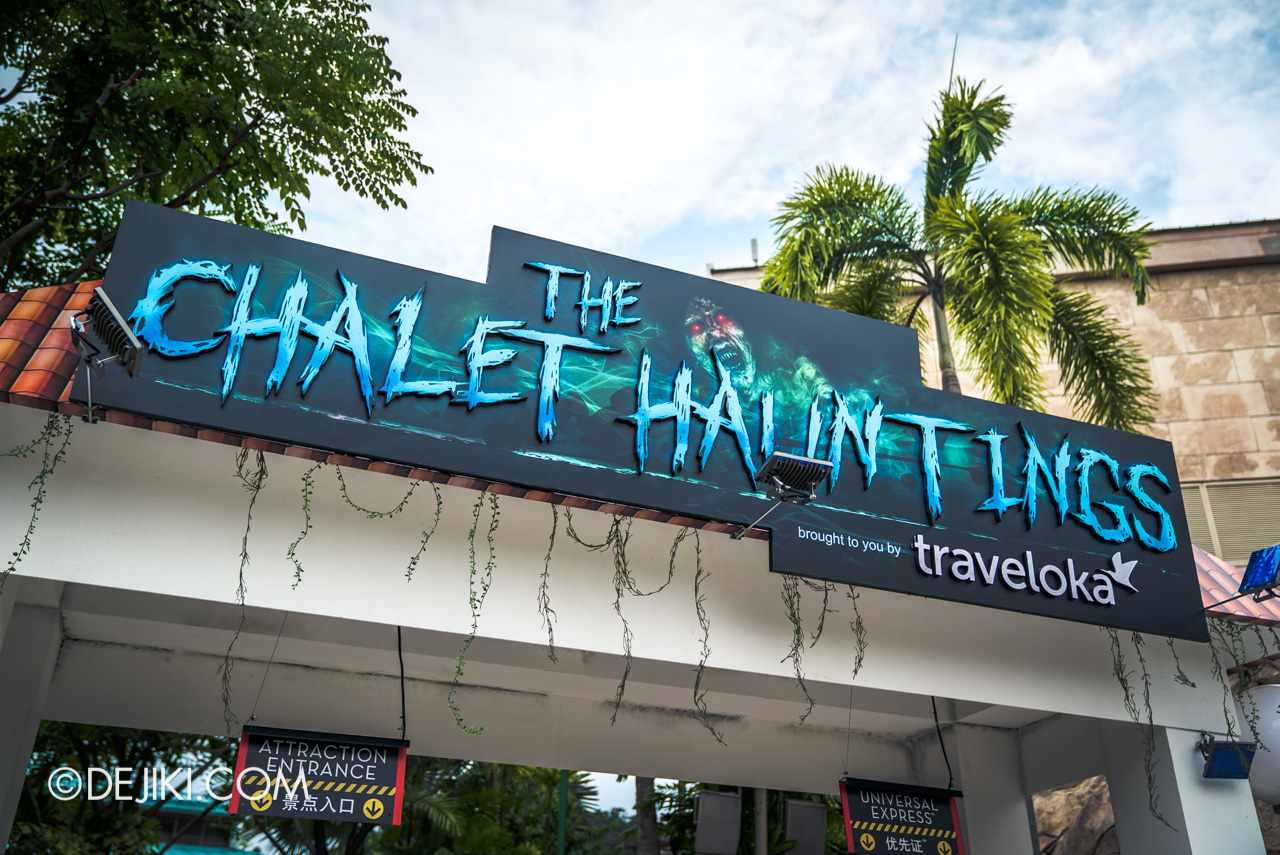 USS Halloween Horror Nights 9 Construction Update The Chalet Hauntings entrance