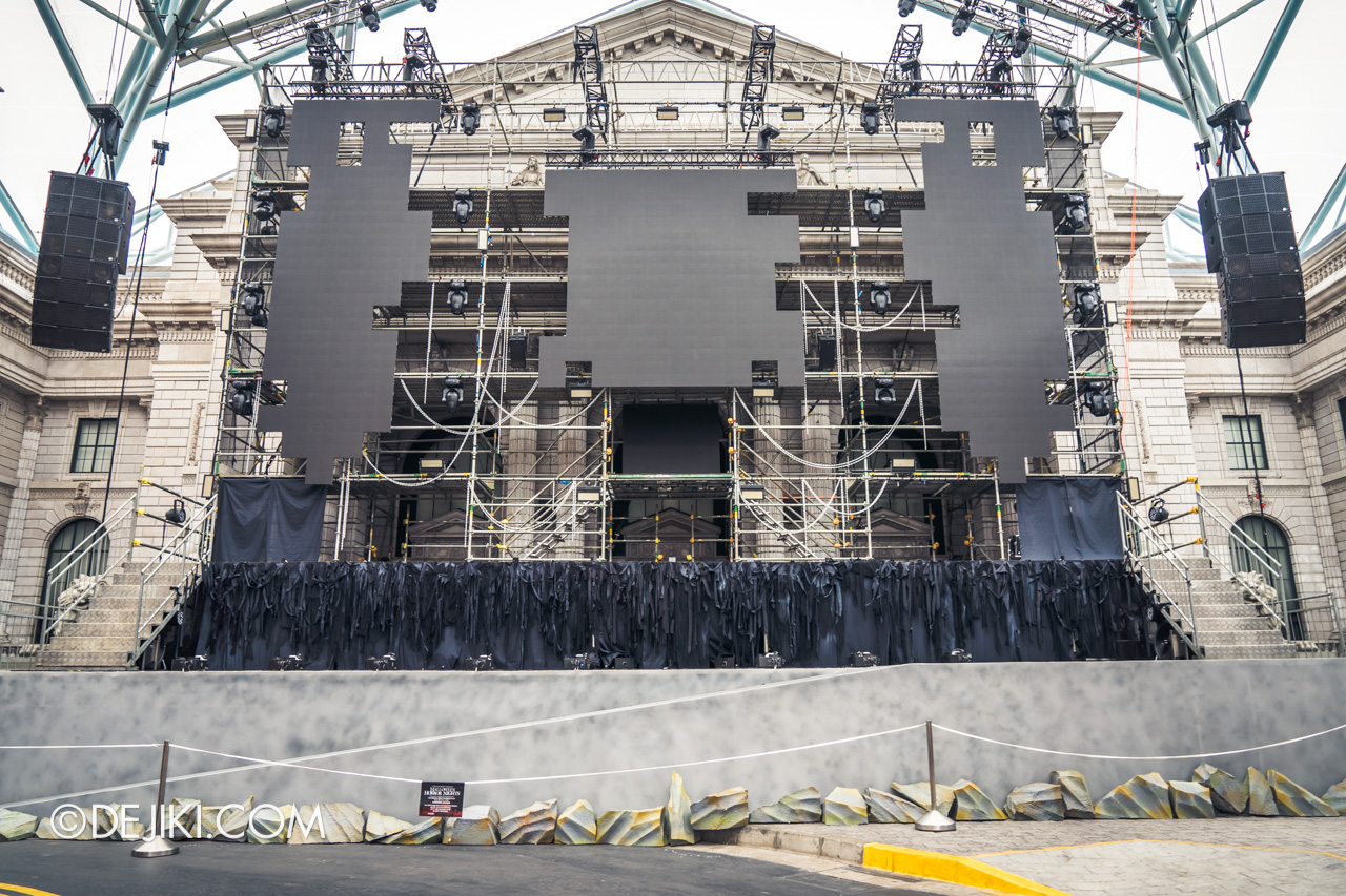 USS Halloween Horror Nights 9 construction update Death Fest scare zone main stage construction
