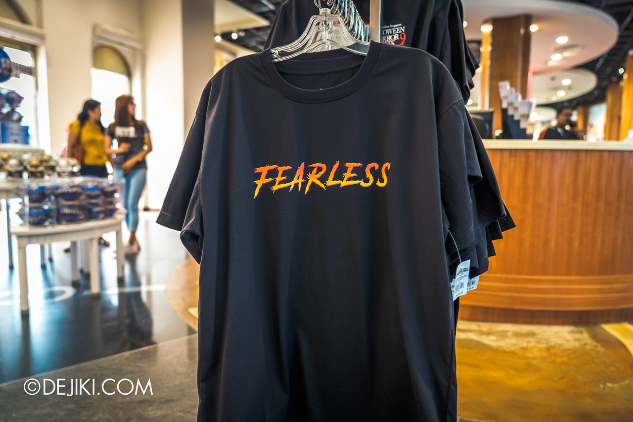 USS Halloween Horror Nights 9 merchandise official t shirt fearless