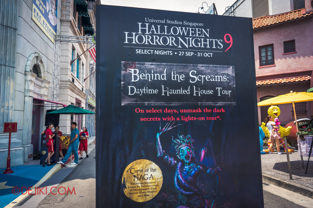 USS Halloween Horror Nights 9 Haunted House Tour Curse of The Naga 0 Daytime House Tour