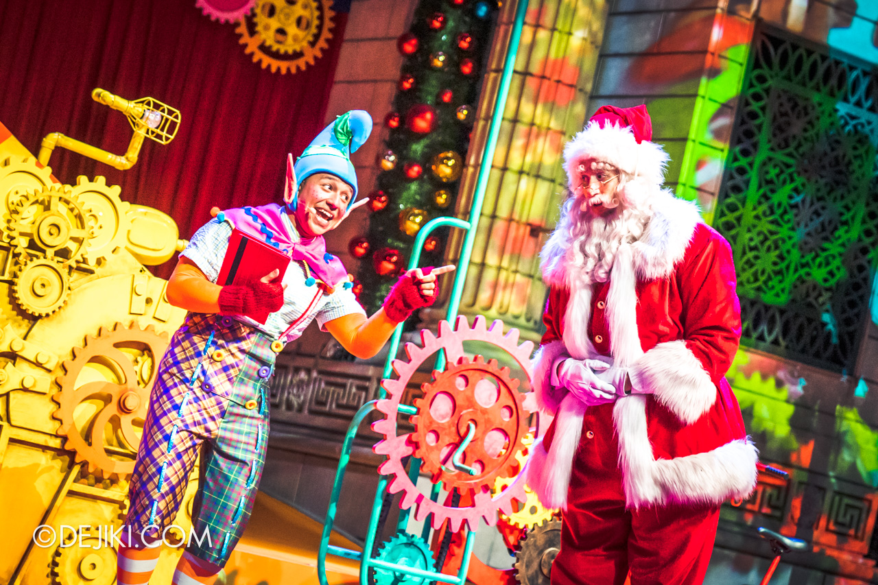 Universal Studios Singapore A Universal Christmas 2019 event The Great Christmas Invention 5 bailey and santa