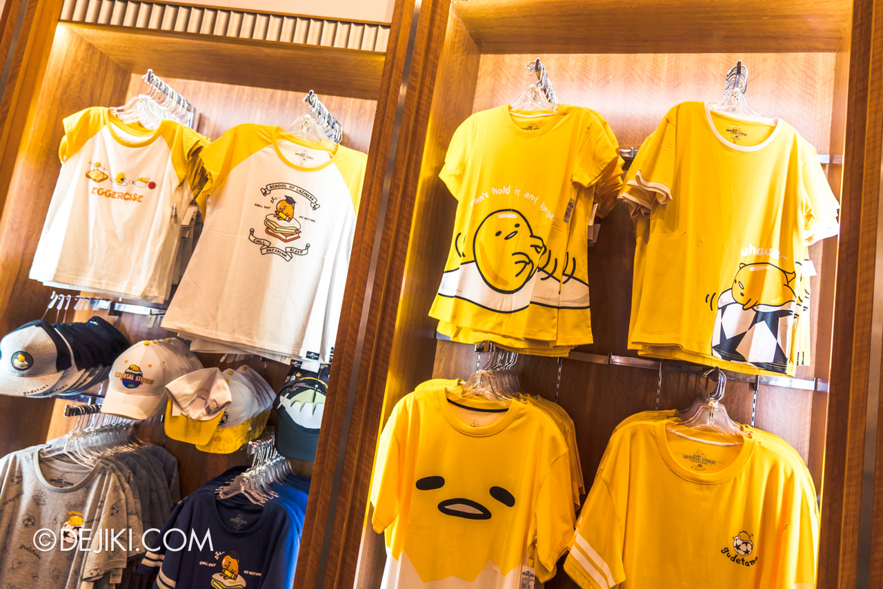 Universal Studios Singapore Park Update November 2019 Park Merchandise Store Update Gudetama Shop T shirts