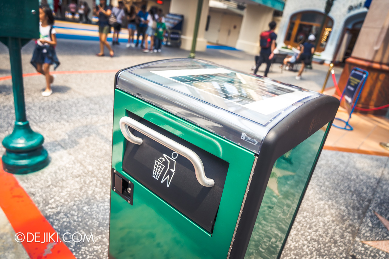 Universal Studios Singapore Park Update November 2019 Photos around USS Bigbelly Smart Recycling Bin