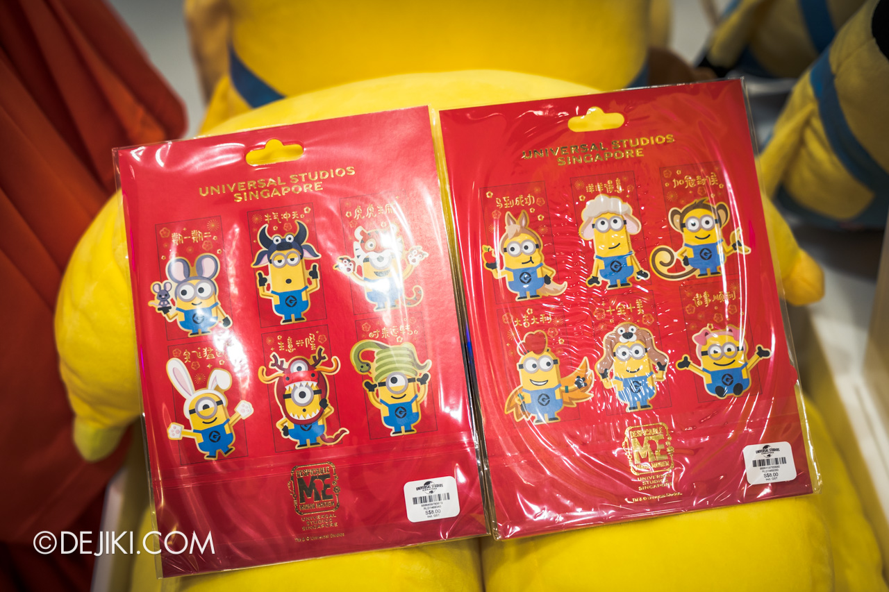 Universal Studios Singapore Chinese New Year 2020 Minions Zodiac red packets design