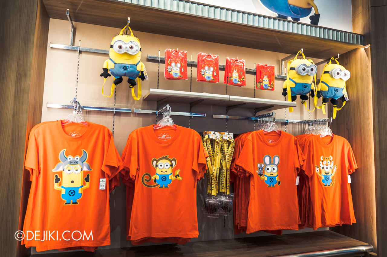 Universal Studios Singapore Chinese New Year 2020 new merchandise Minions Zodiac Tees adults