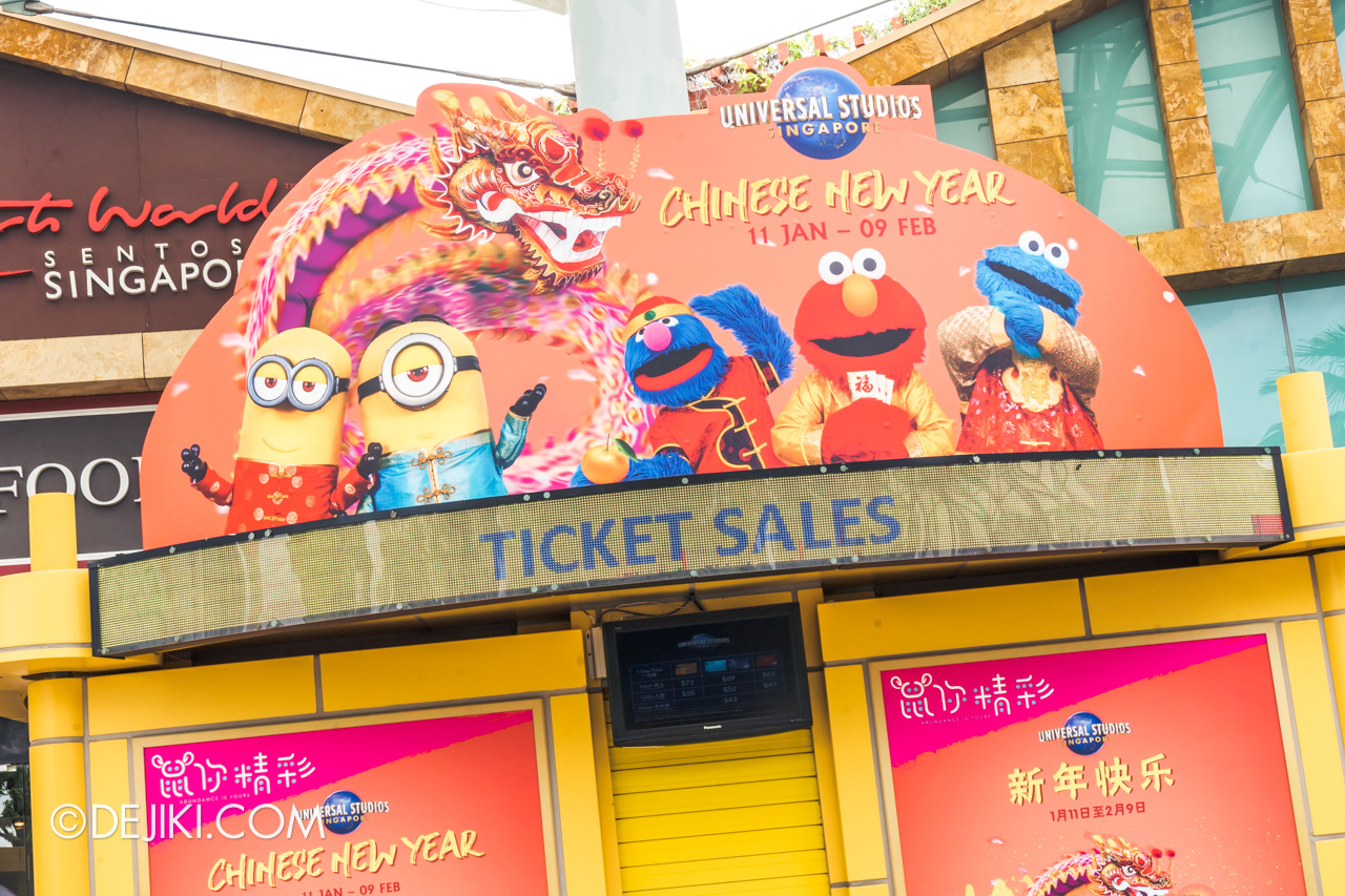 Universal Studios Singapore January 2020 Park Ticket price increase