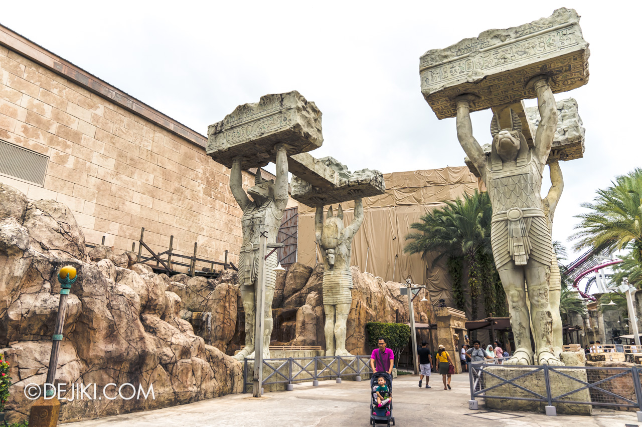 Universal Studios Singapore January 2020 Park update Ancient Egypt refurbishments and repairs 3