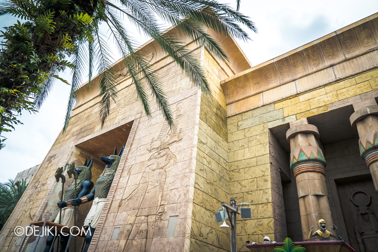 Universal Studios Singapore Park Update Feb 2020 Ancient Egypt Revenge of the Mummy temple building refurbishment 1