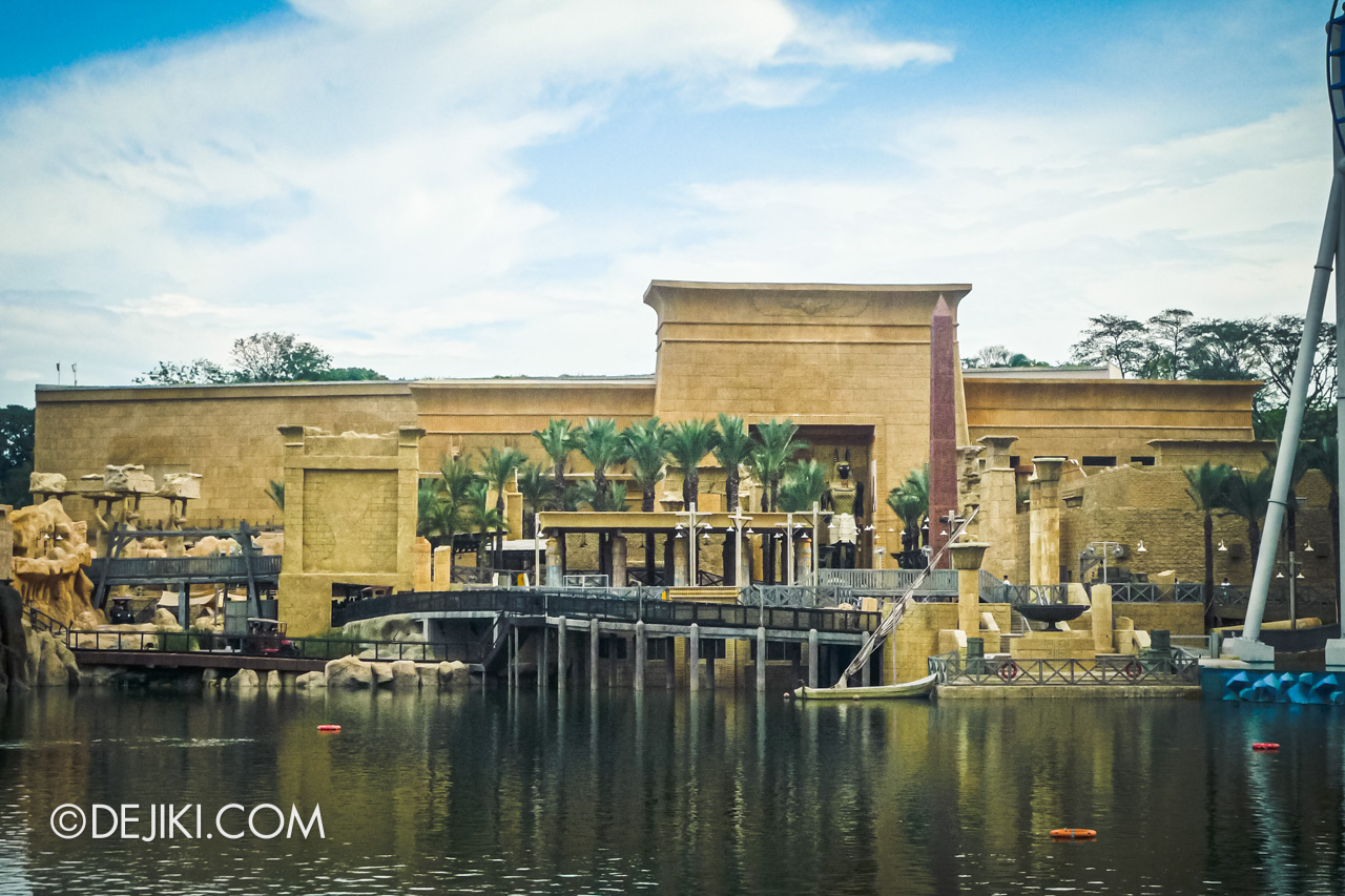 Universal Studios Singapore 10th Anniversary Flashback Ancient Egypt in 2010 lagoon