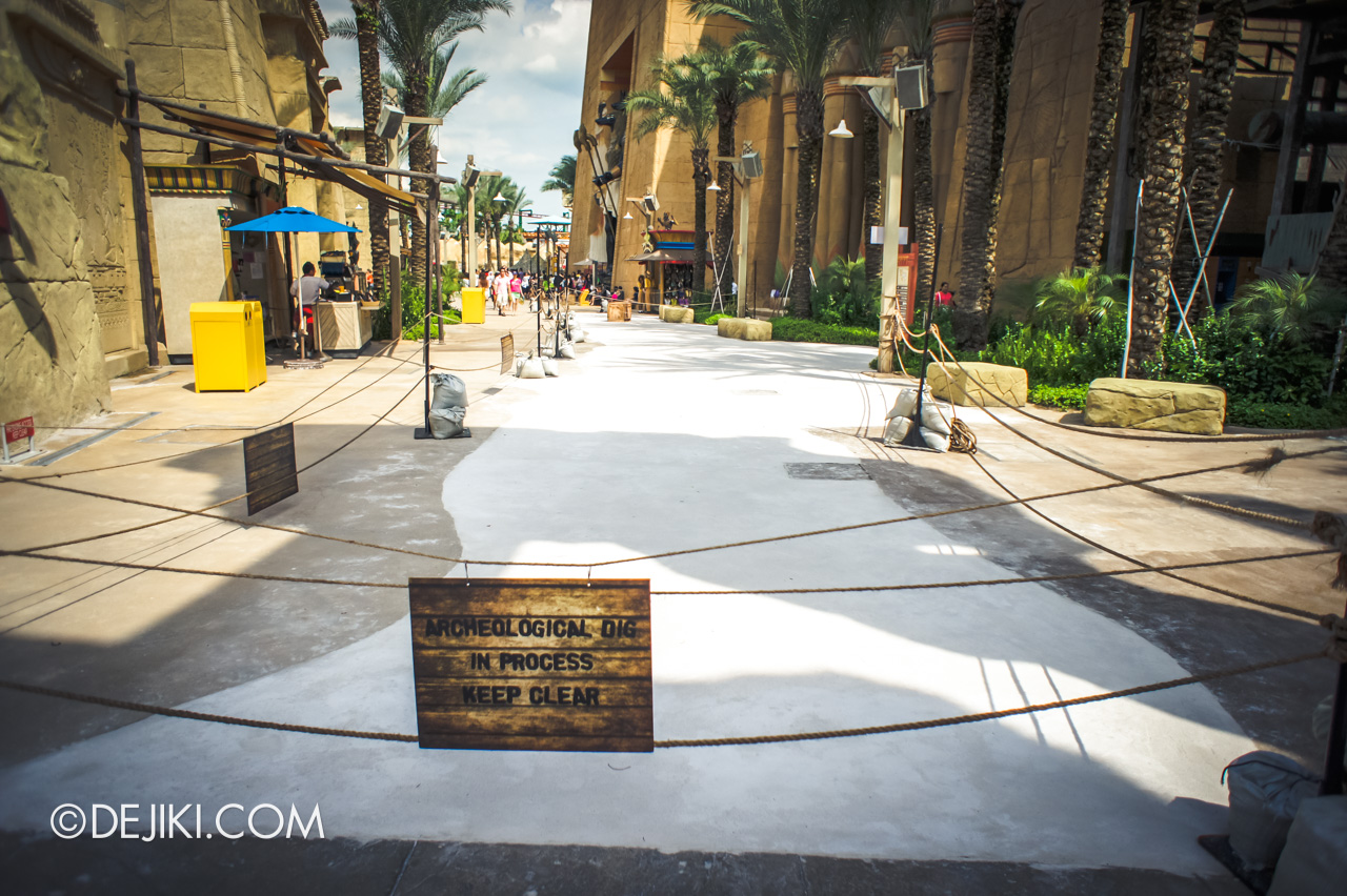 Universal Studios Singapore 10th Anniversary Flashback Ancient Egypt street renovations