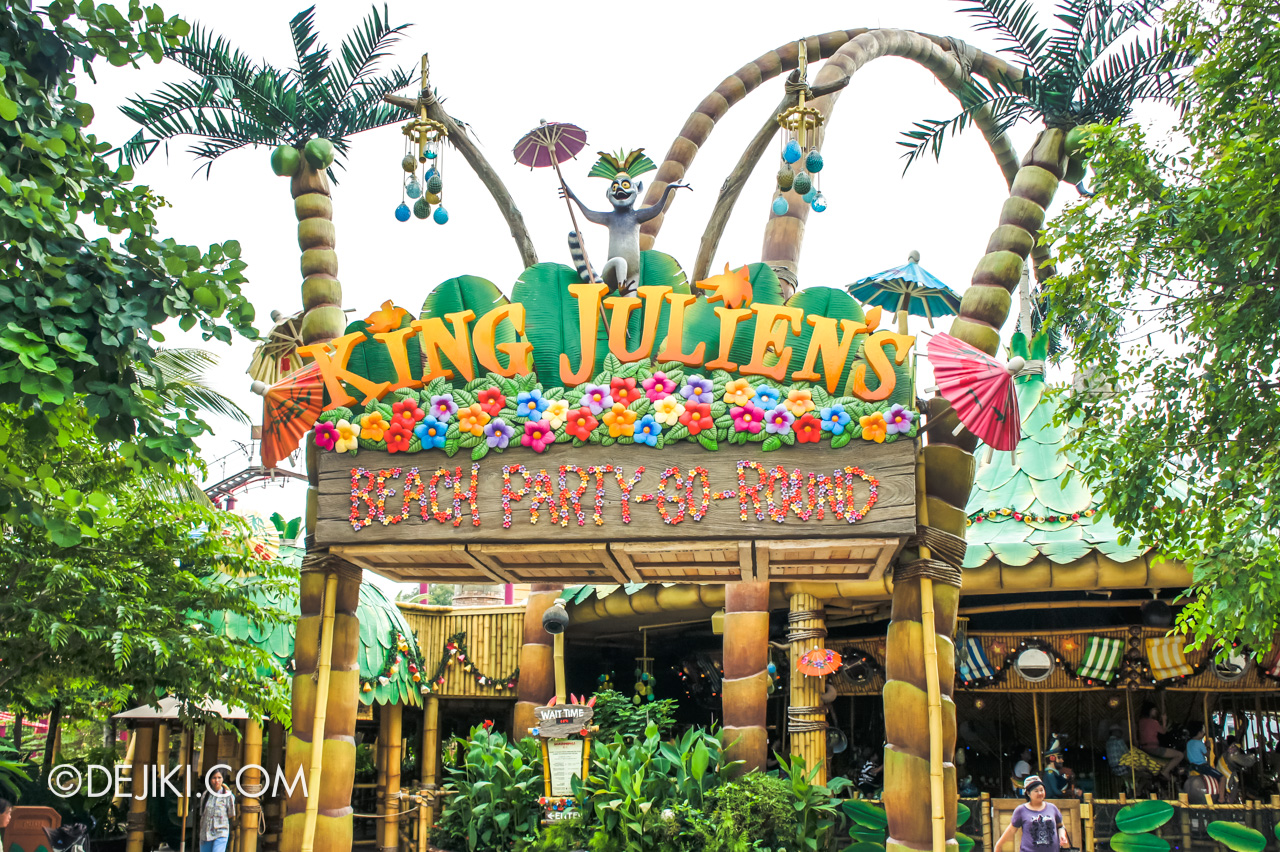 Universal Studios Singapore 10th Anniversary Flashback Madagascar King Julien Carousel back in 2010
