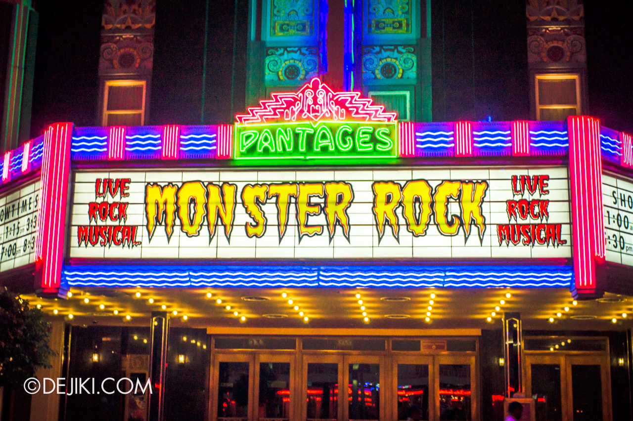 Universal Studios Singapore 10th Anniversary Flashback Monster Rock marquee