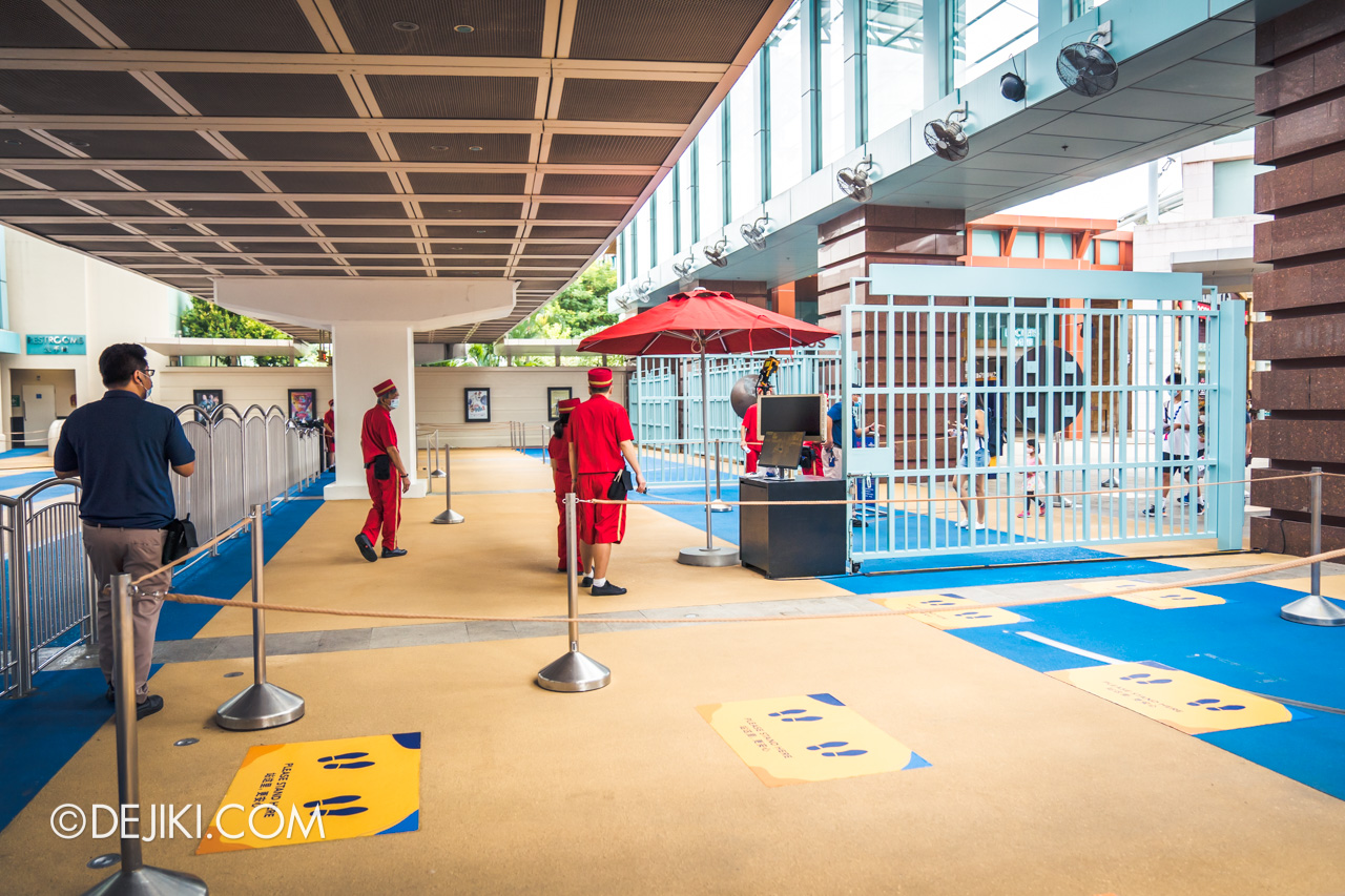 Universal Studios Singapore Park Update July 2020 Reopening Park Entry Procedure temperature scanning