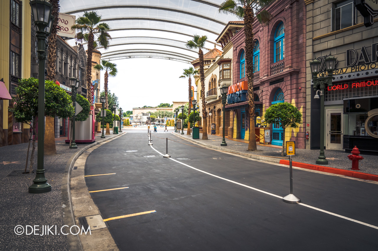 Universal Studios Singapore Park Update July 2020 Reopening Priority Entry Special Hollywood empty 1