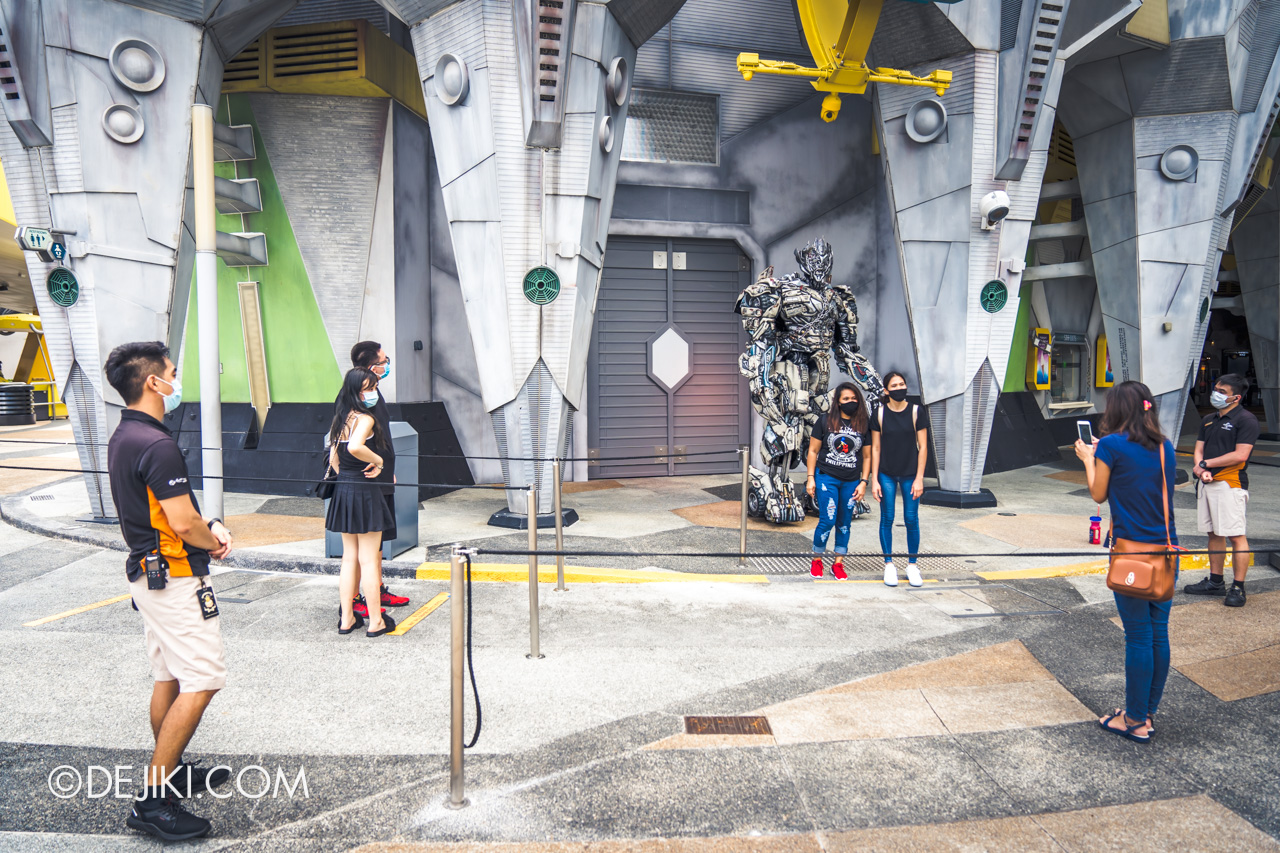 Universal Studios Singapore Reopening Safe Management Measures Meet and Greet DIY at Megatron