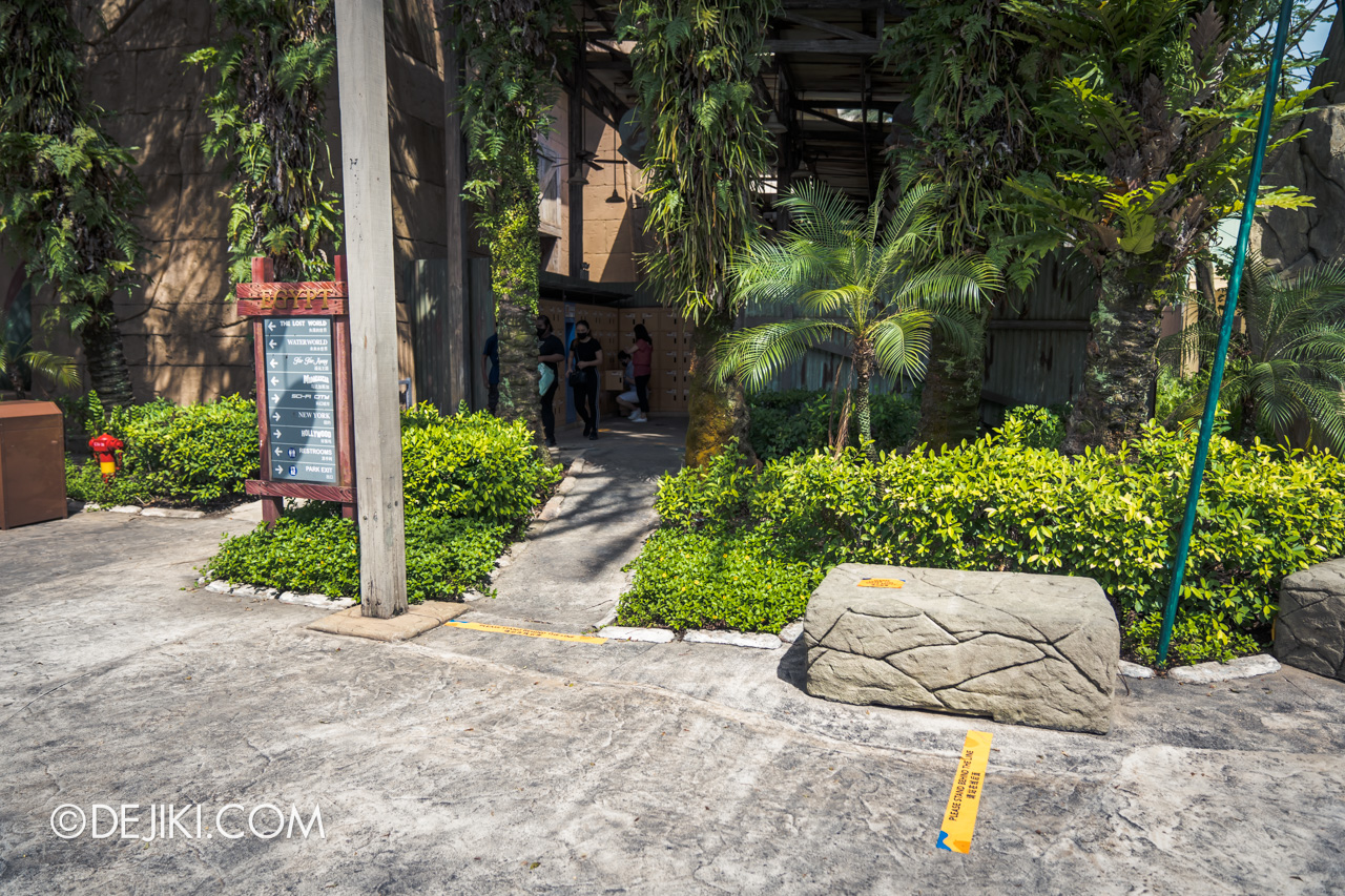 Universal Studios Singapore Reopening Safe Management Measures Queues for lockers 1