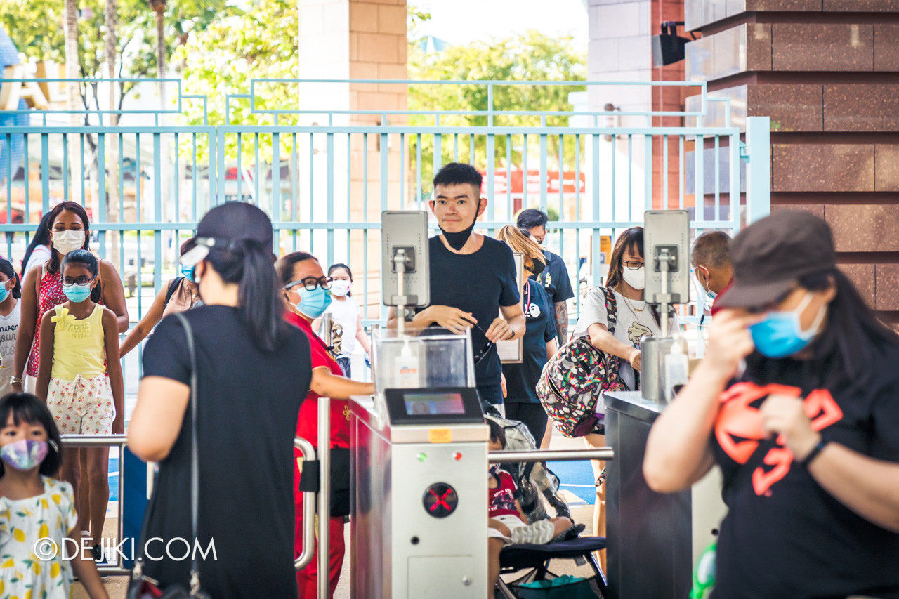 Universal Studios Singapore Park Update Sept 2020 Contactless Admission with Face Recognition in action