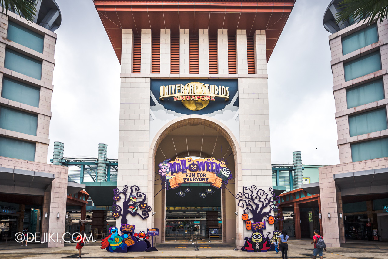 Universal Studios Singapore Park Update Sept 2020 Halloween Fun For Everyone Park Entrance arch