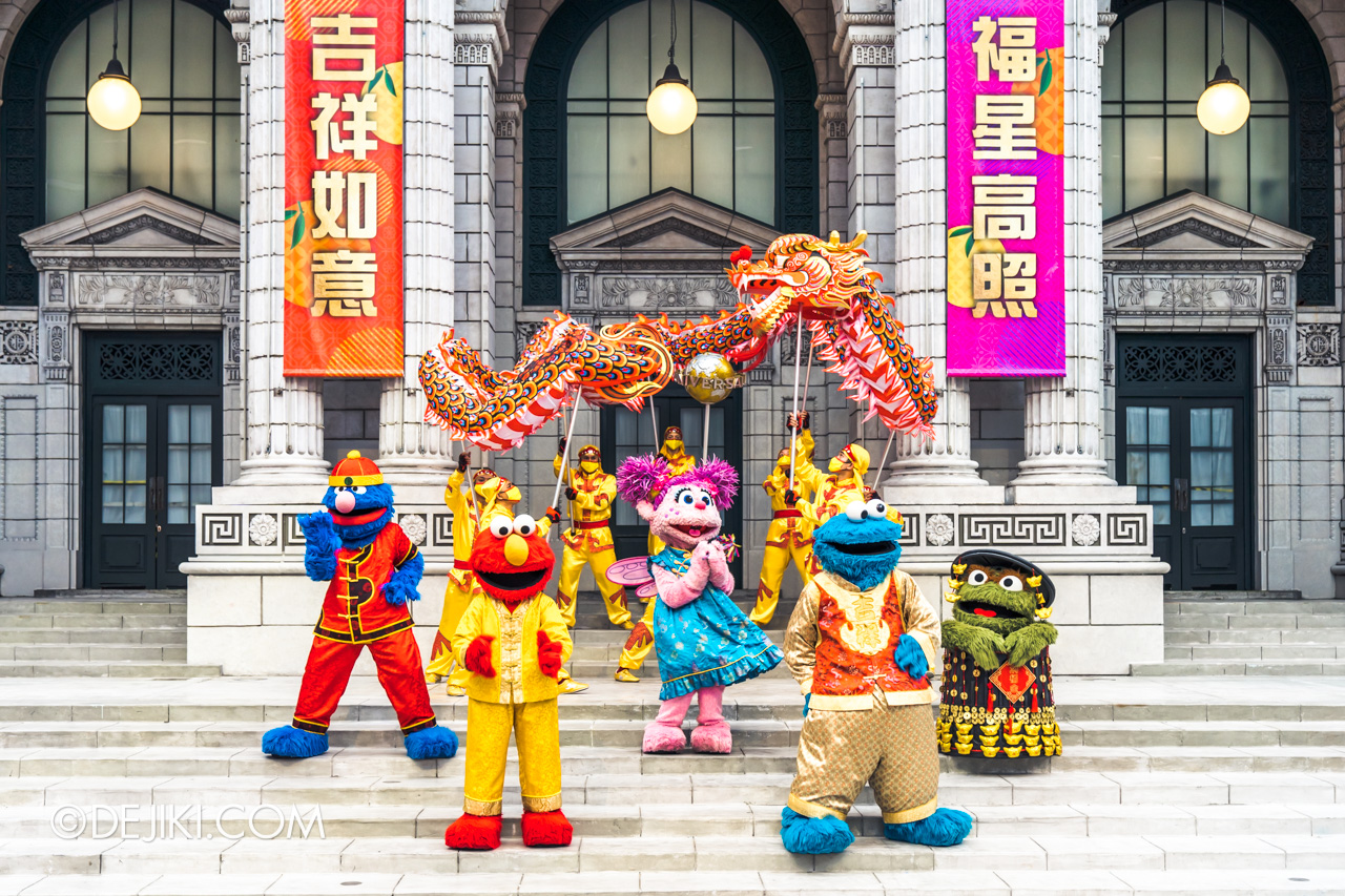 Universal Studios Singapore Park Update Jan 2021 Majestic Dragon with Sesame Street Friends