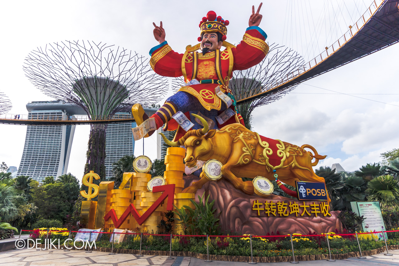 Gardens by the Bay 2021 Dahlia Dreams 8 River Hongbao lanterns god of wealth