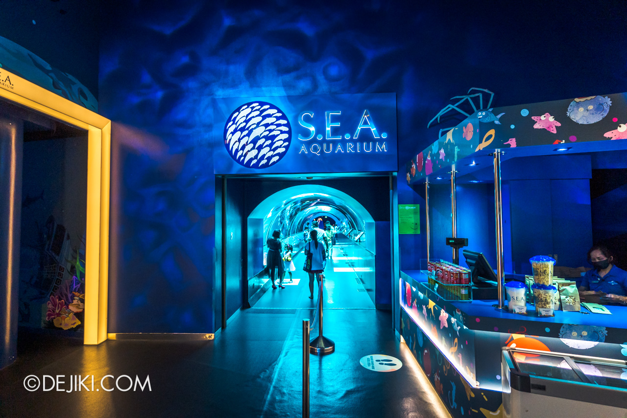 SEA Aquarium 2021 1 Shipwreck Tunnel entrance