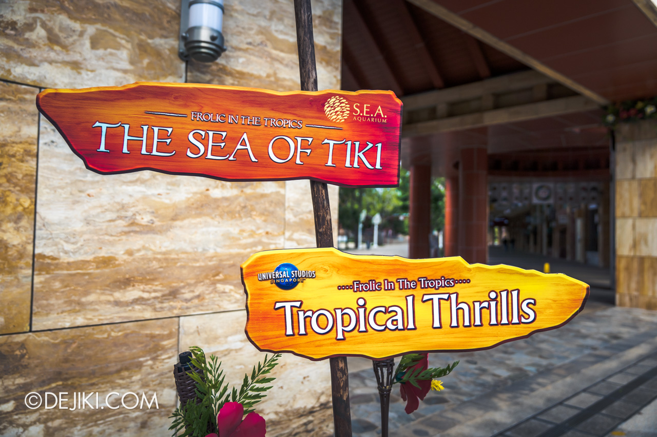 Universal Studios Singapore Park Update March 2021 Tropical Thrills Frolic in the Tropics sign