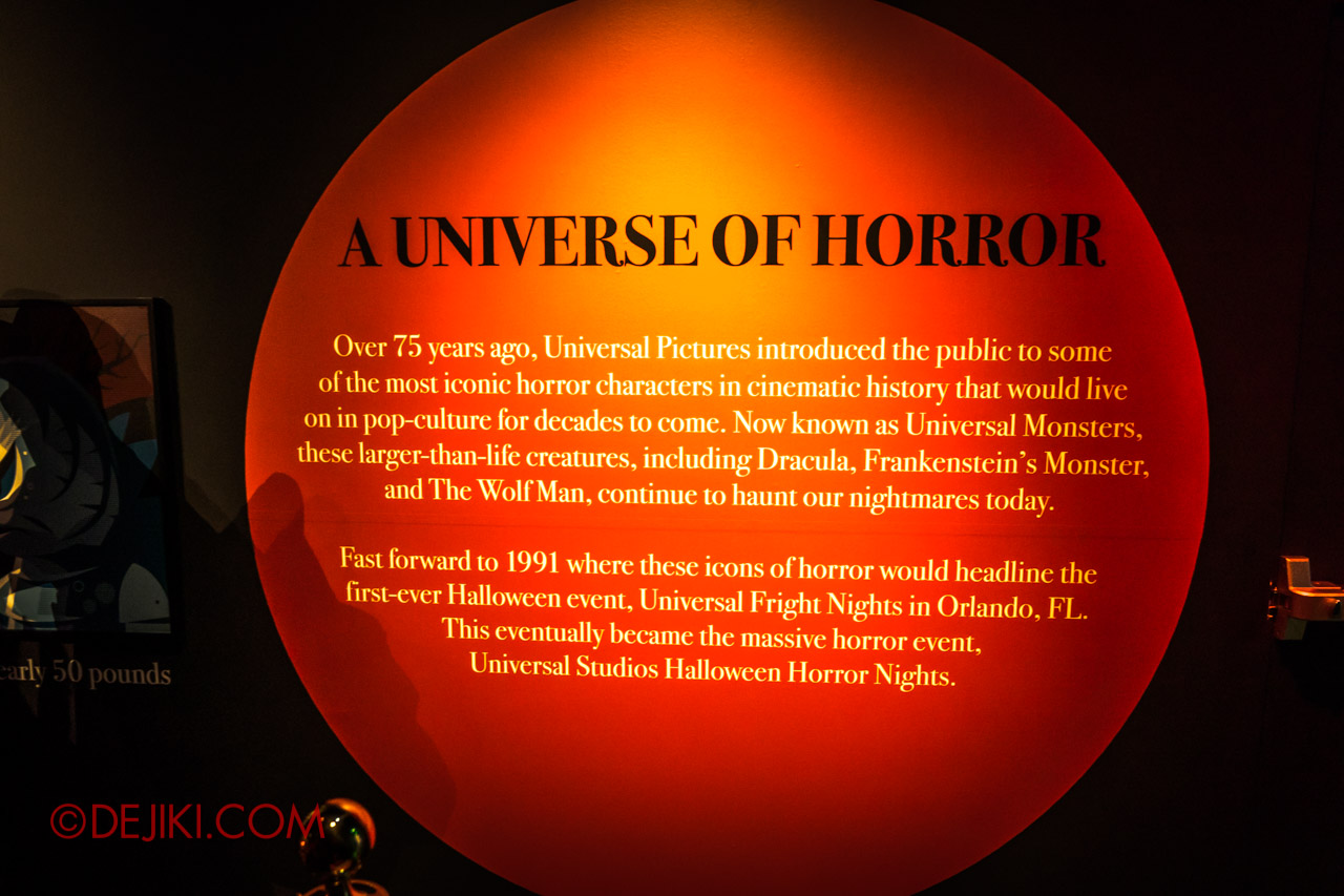 USS Halloween Horror Nights Exhibition Foyer 2 Universal Monsters