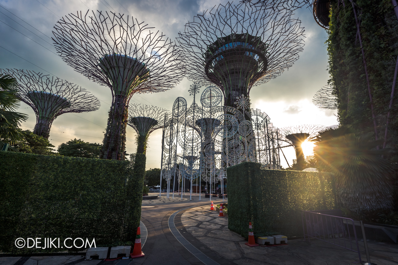 Gardens by the Bay Christmas Wonderland setup photos 1 entrance