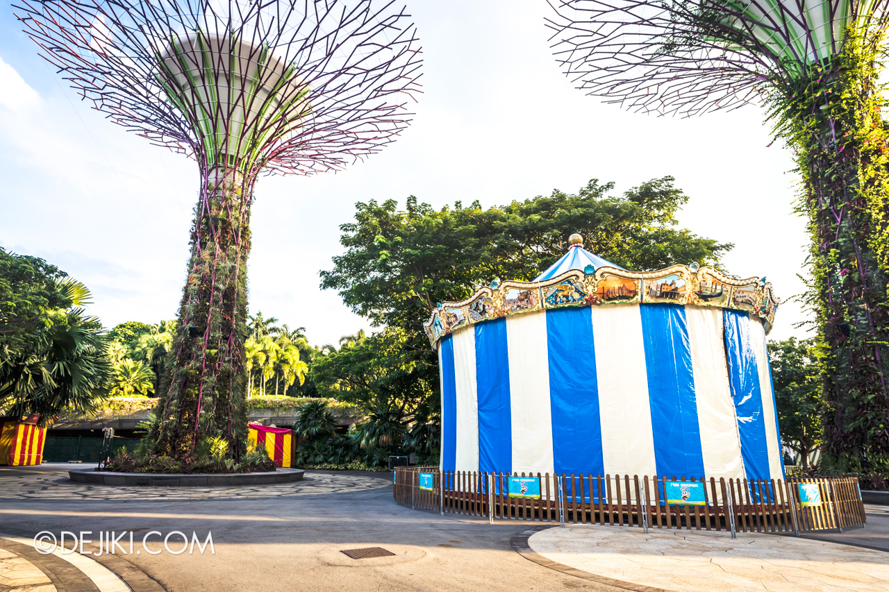 Gardens by the Bay Christmas Wonderland setup photos 6 Carnival Carousel