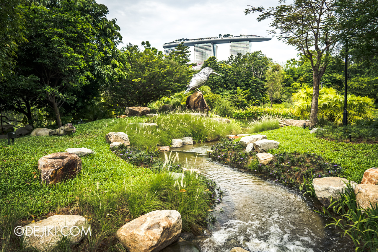 Gardens by the Bay Kingfisher Wetlands River Cascades streams 2