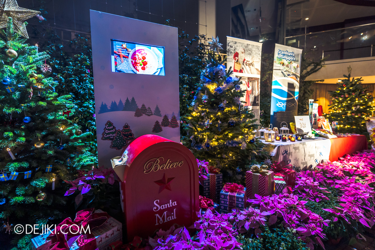 Gardens by the Bay Poinsettia Wishes 2021 Christmas Night Exit Lane display Nordic Embassy Ambassador displays 2